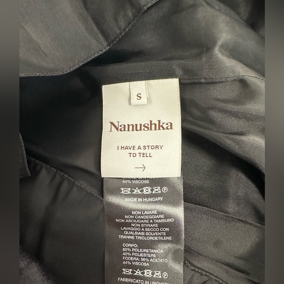 Nanushka Layan Dress in Black - Picture 16 of 16